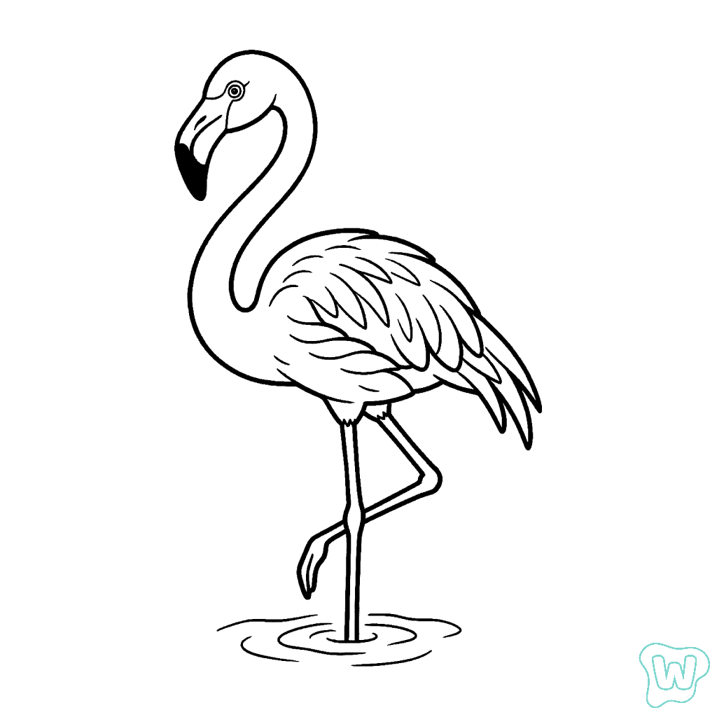 Flamenco páginas para colorear para adultos