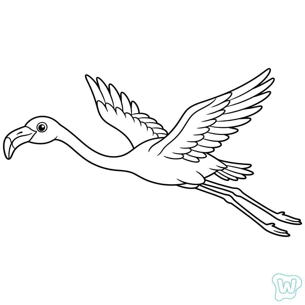 páginas para colorear imprimibles gratis Flamenco