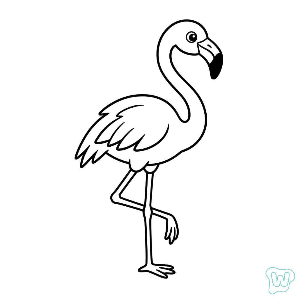 páginas para colorear lindas y fáciles de Flamenco