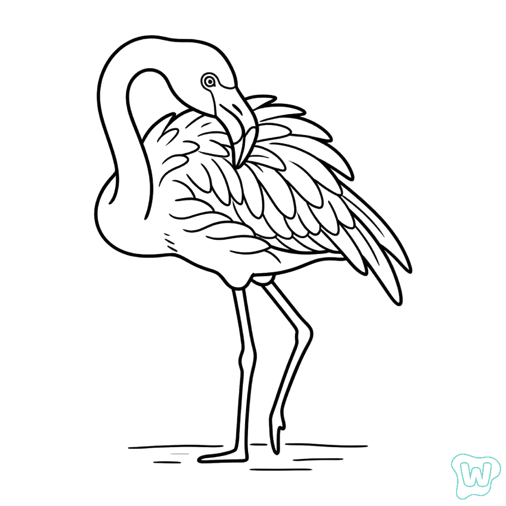 colorear y Imprimir PDF gratis Flamenco