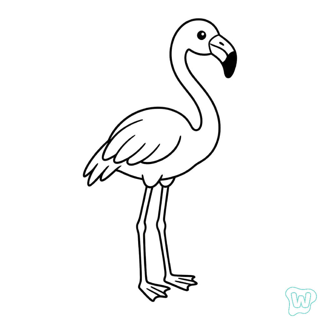 páginas para colorear para adultos Flamenco