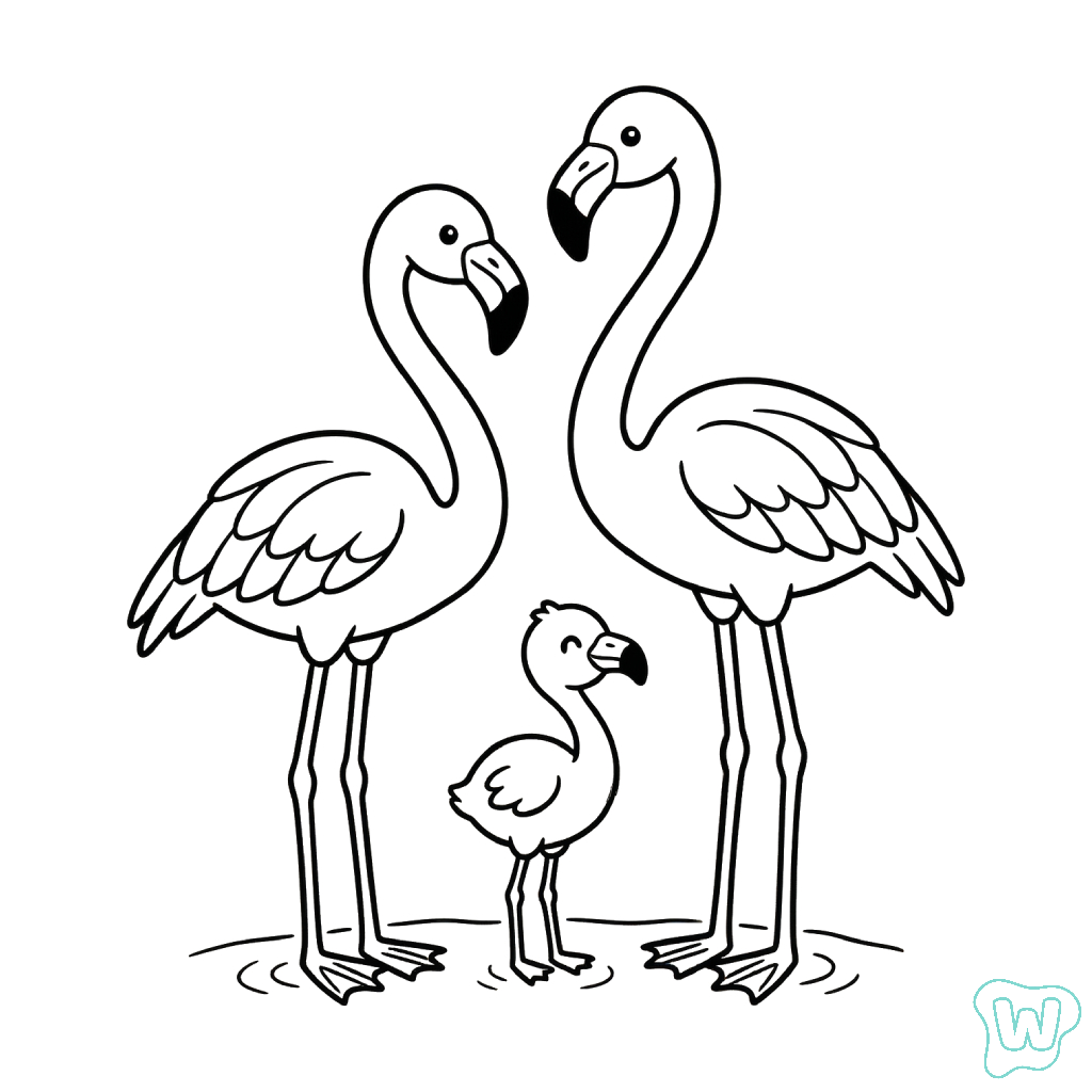 páginas para colorear gratis Flamenco para adultos