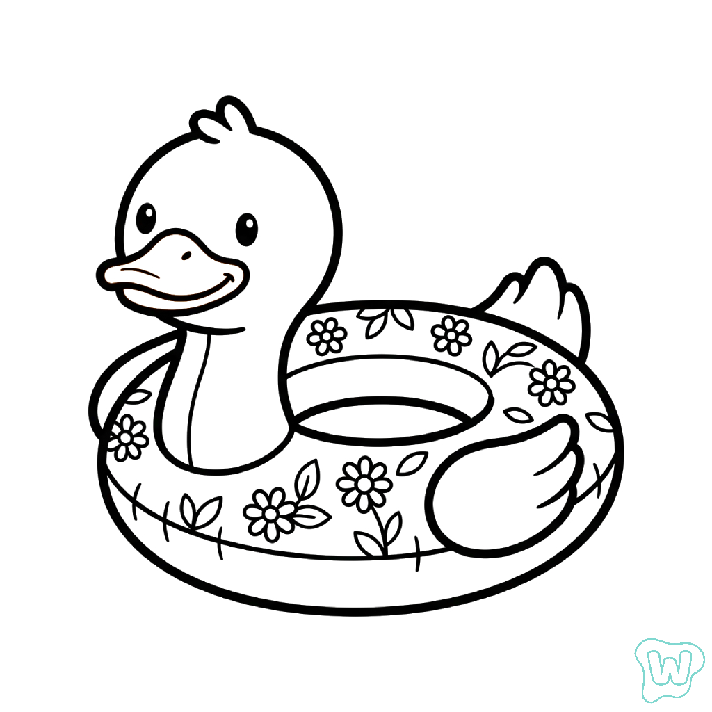 Flotador de Piscina imprimir PDF gratis