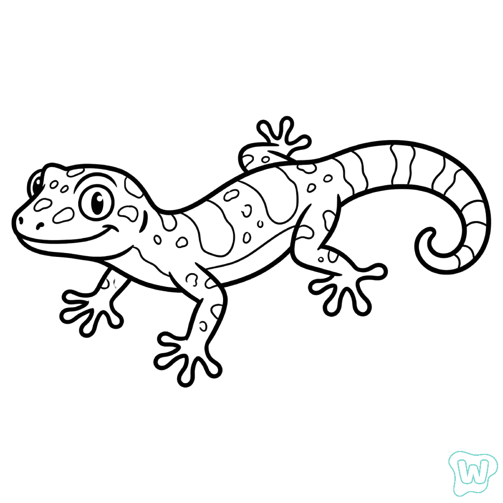 páginas para colorear para imprimir gratis Geco