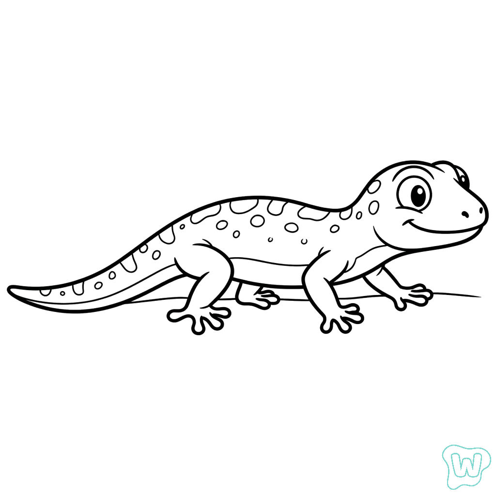 Geco colorear y Imprimir PDF