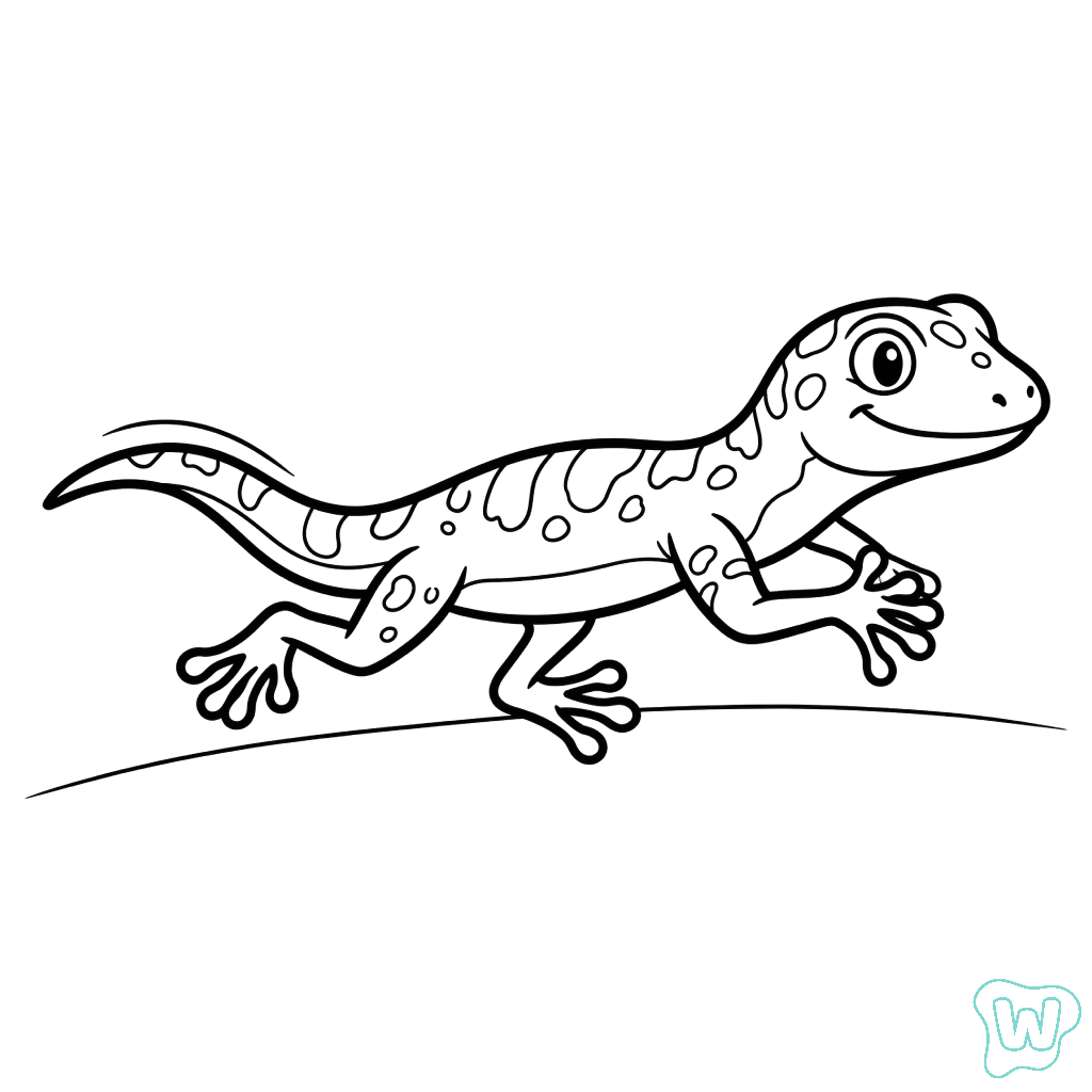 páginas para colorear Geco imprimibles