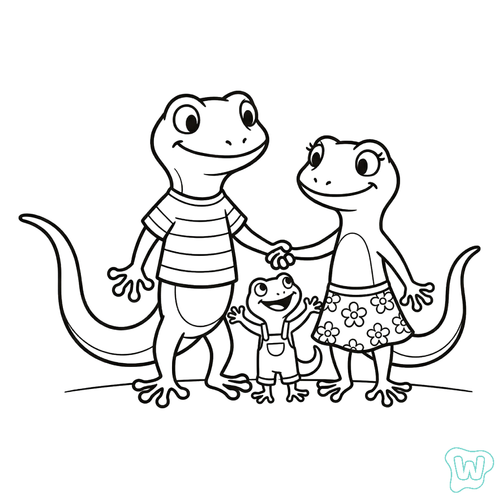 Geco para colorear gratis