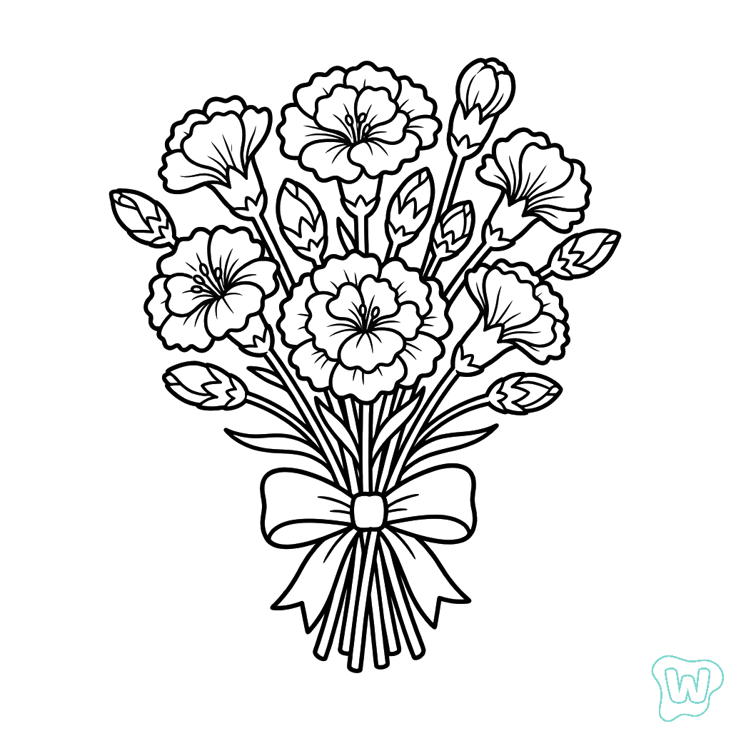 páginas para colorear gratis Geranio para adultos