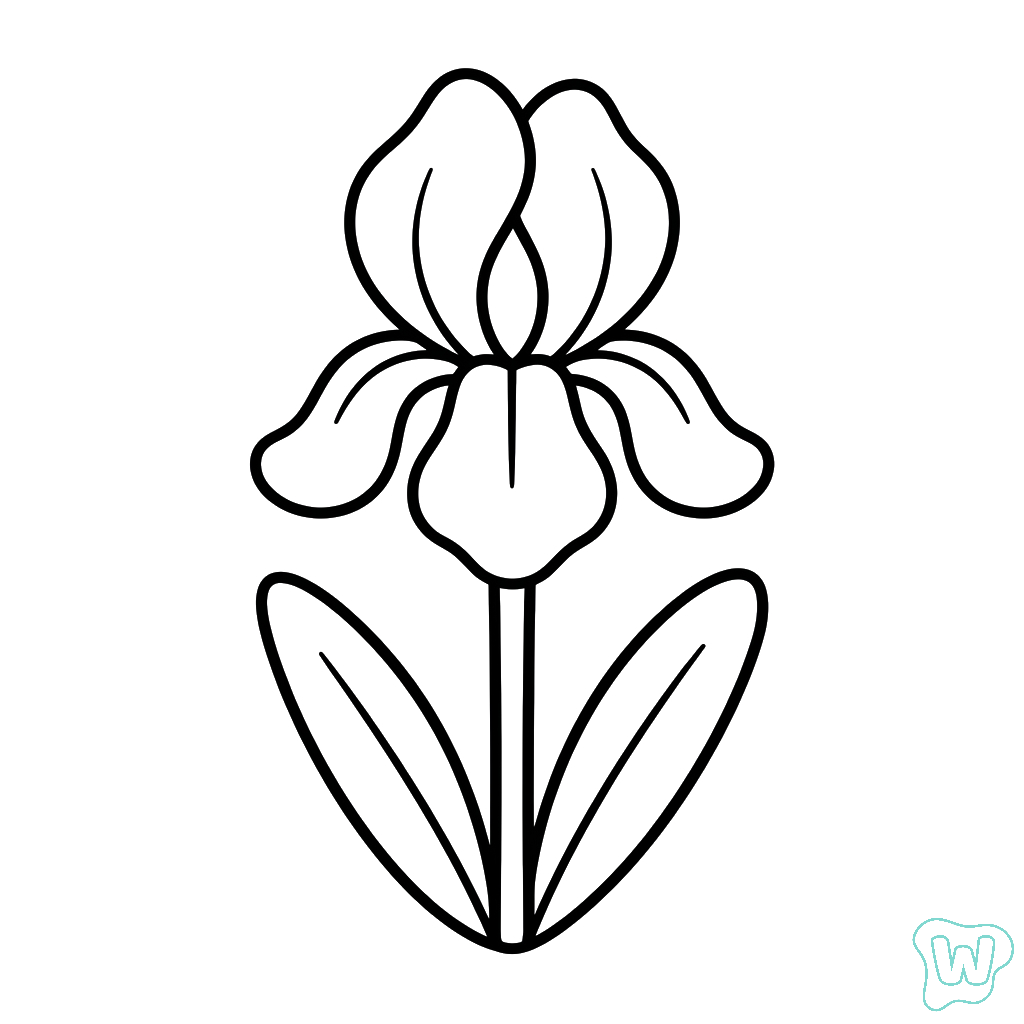 páginas para colorear gratis Iris para niños 1