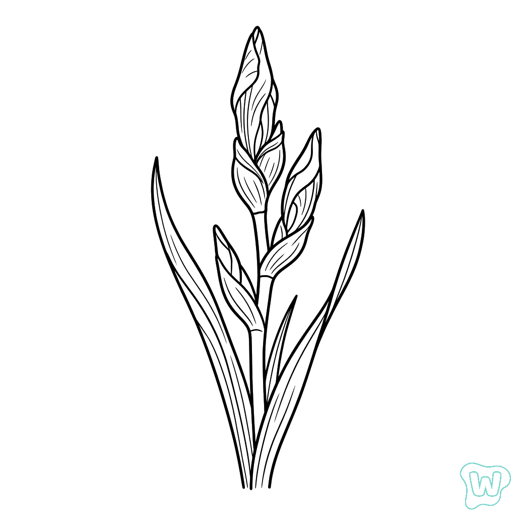 páginas para colorear Iris imprimibles gratis