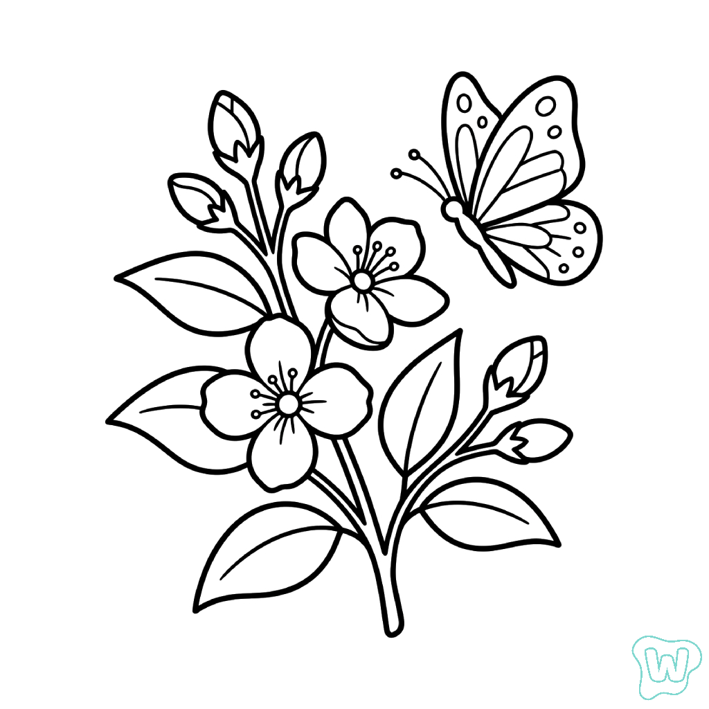 para colorear Jazmín