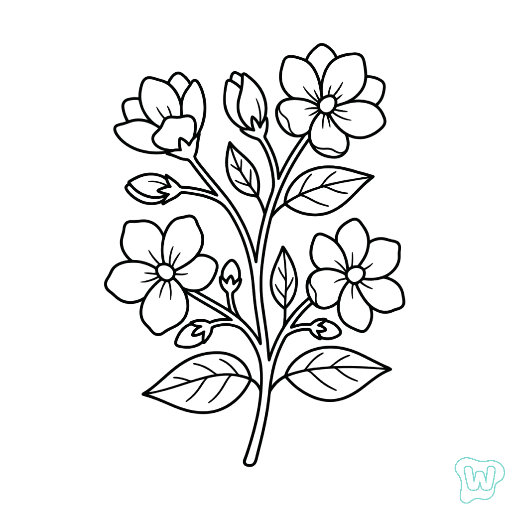 Jazmín PDF para imprimir gratis