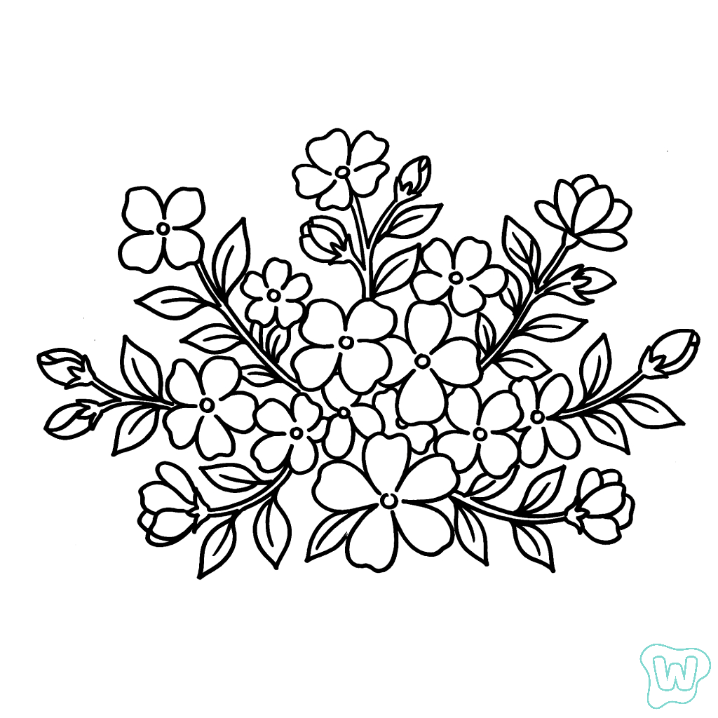 Jazmín páginas para colorear imprimibles