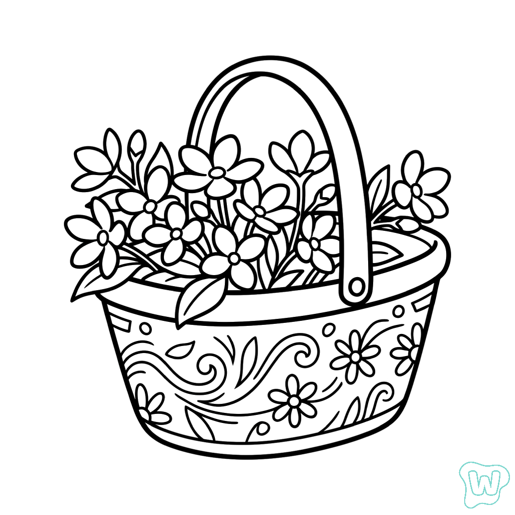 páginas para colorear de preescolar Jazmín