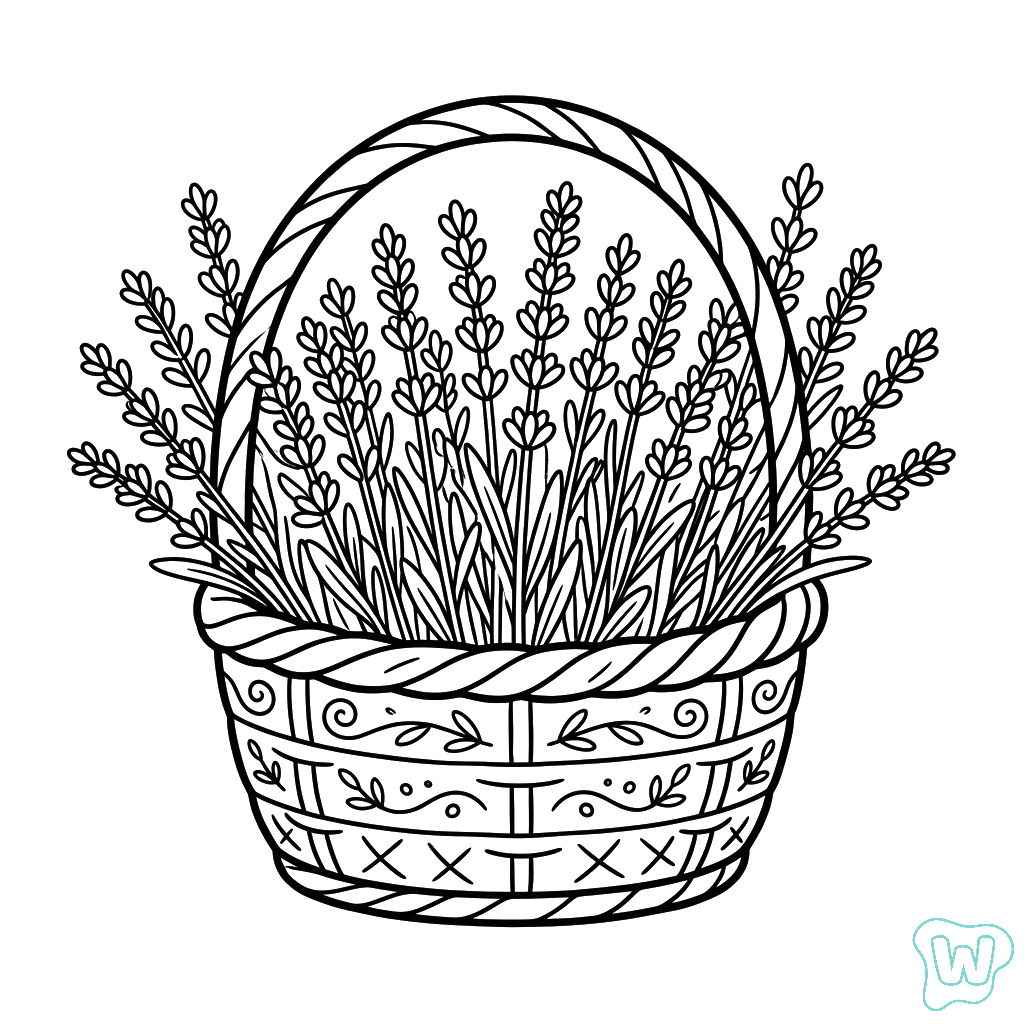 páginas para colorear para niños Lavanda