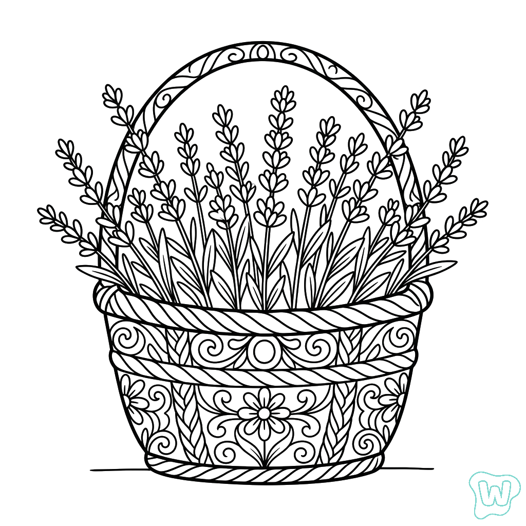 Lavanda páginas para colorear