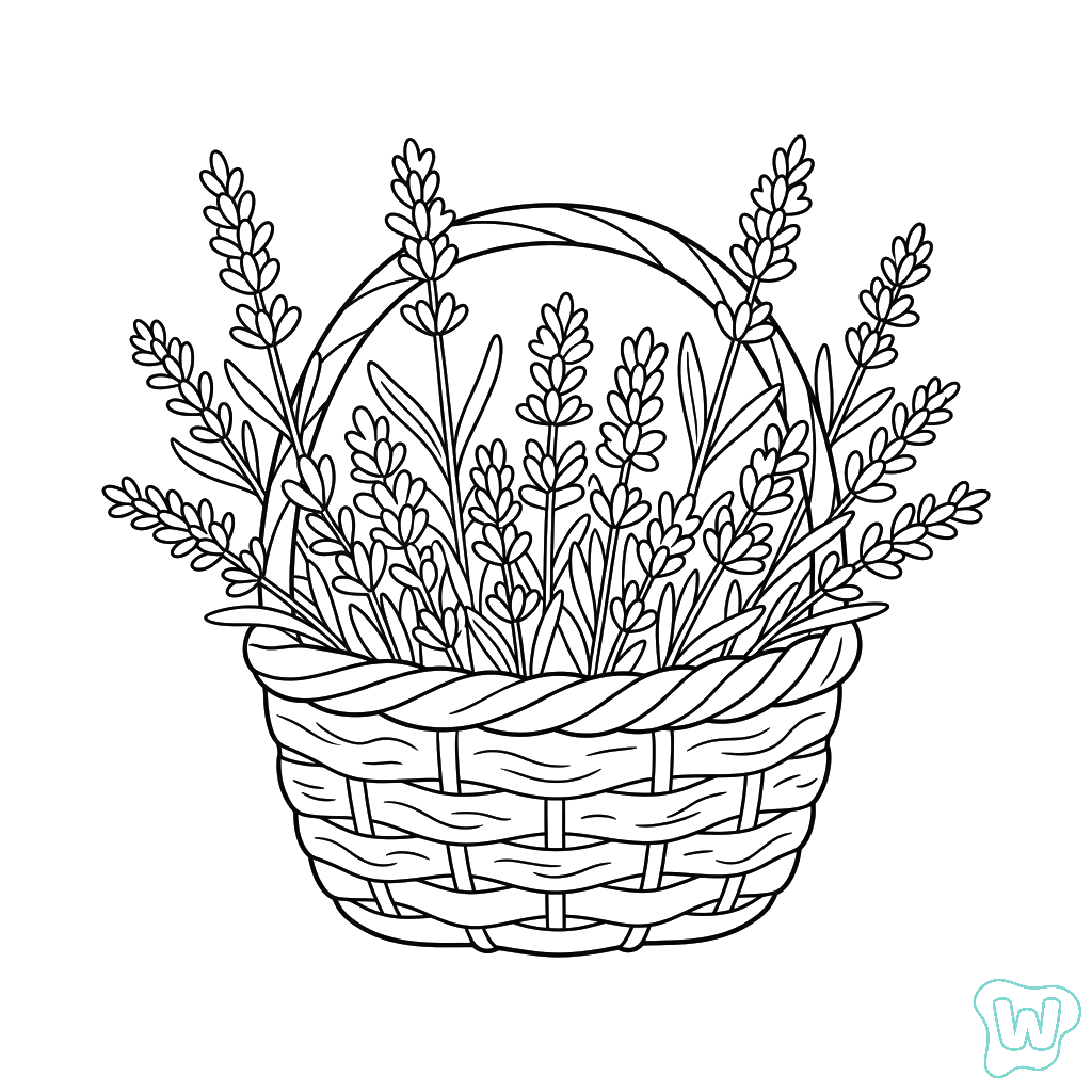 Lavanda páginas para colorear para imprimir 1