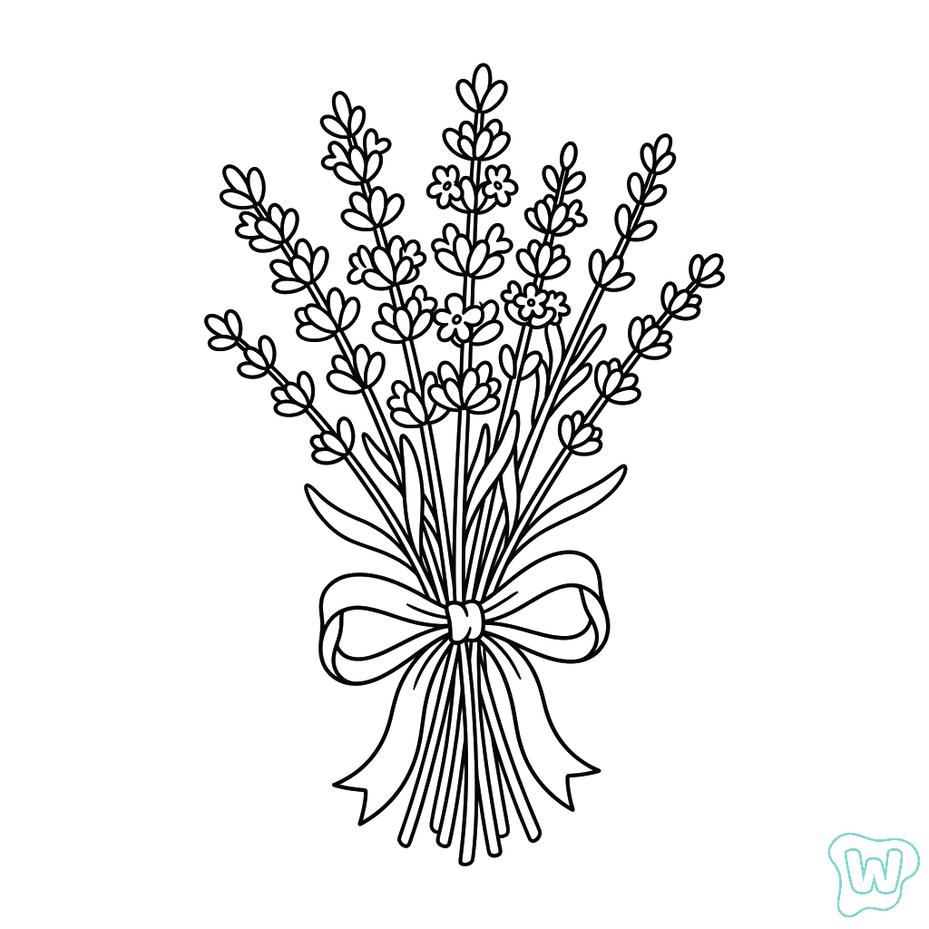 Lavanda dibujos para colorear
