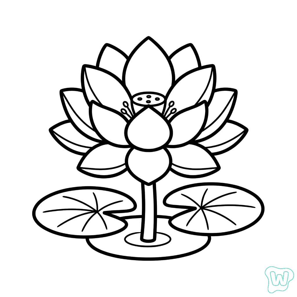 páginas para colorear fáciles de Loto