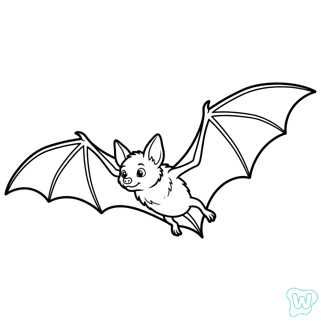 Murciélago páginas para colorear para adultos
