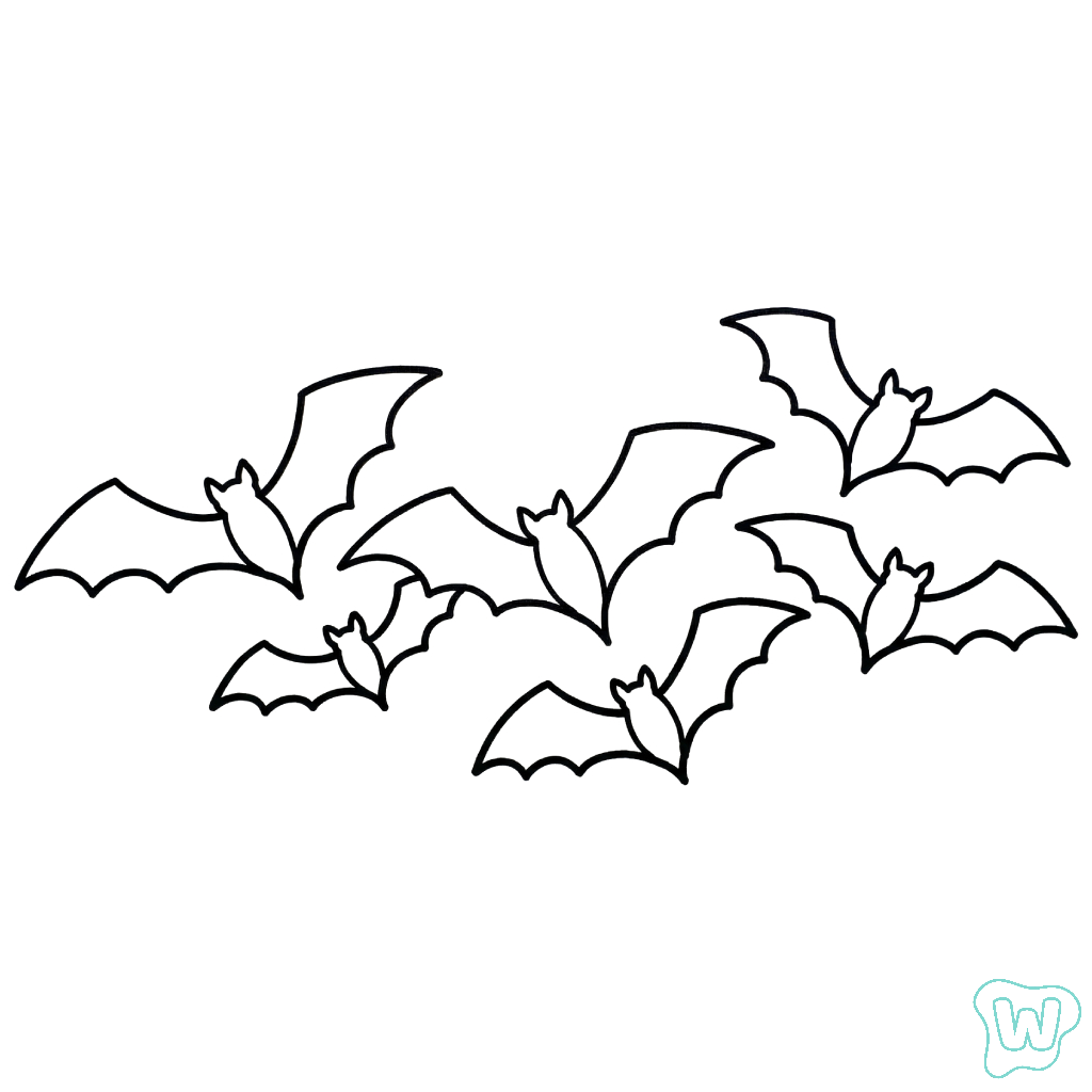 para colorear Murciélago