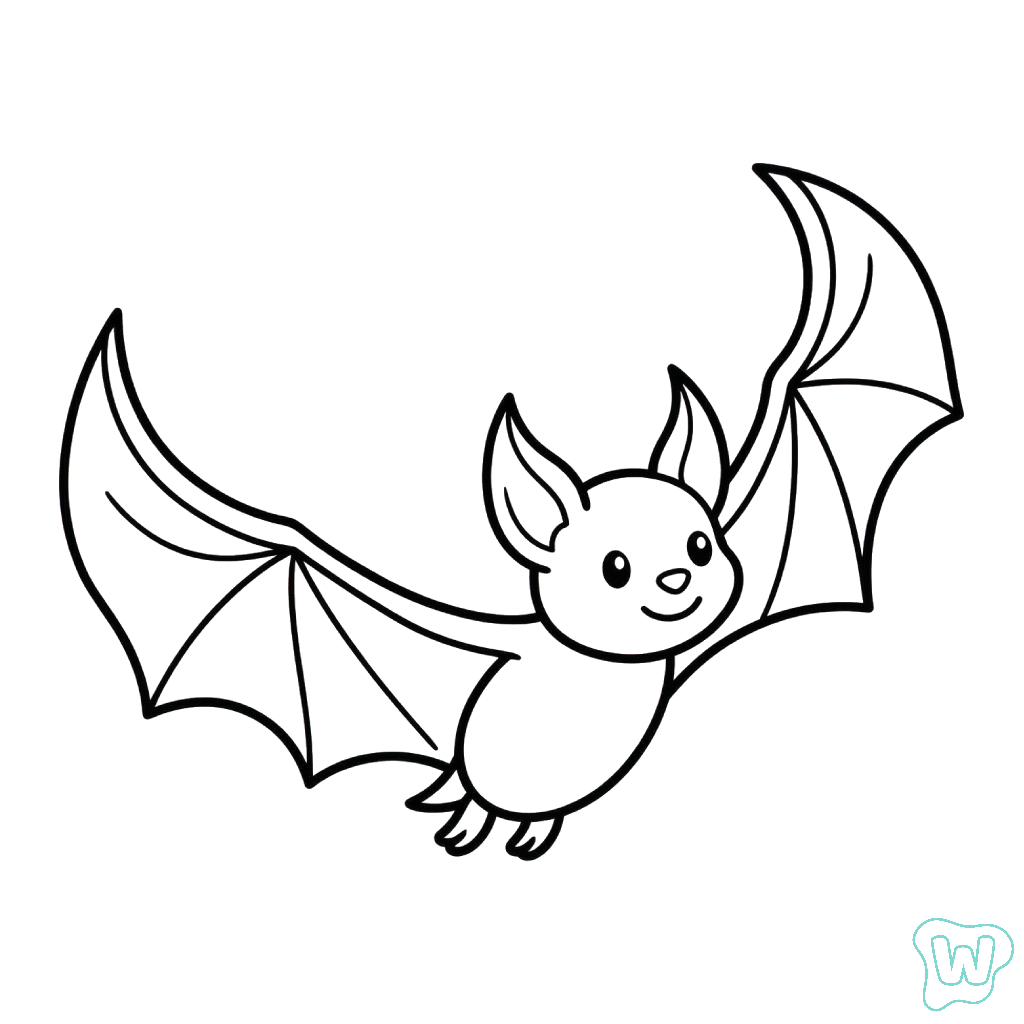 páginas para colorear para imprimir gratis Murciélago