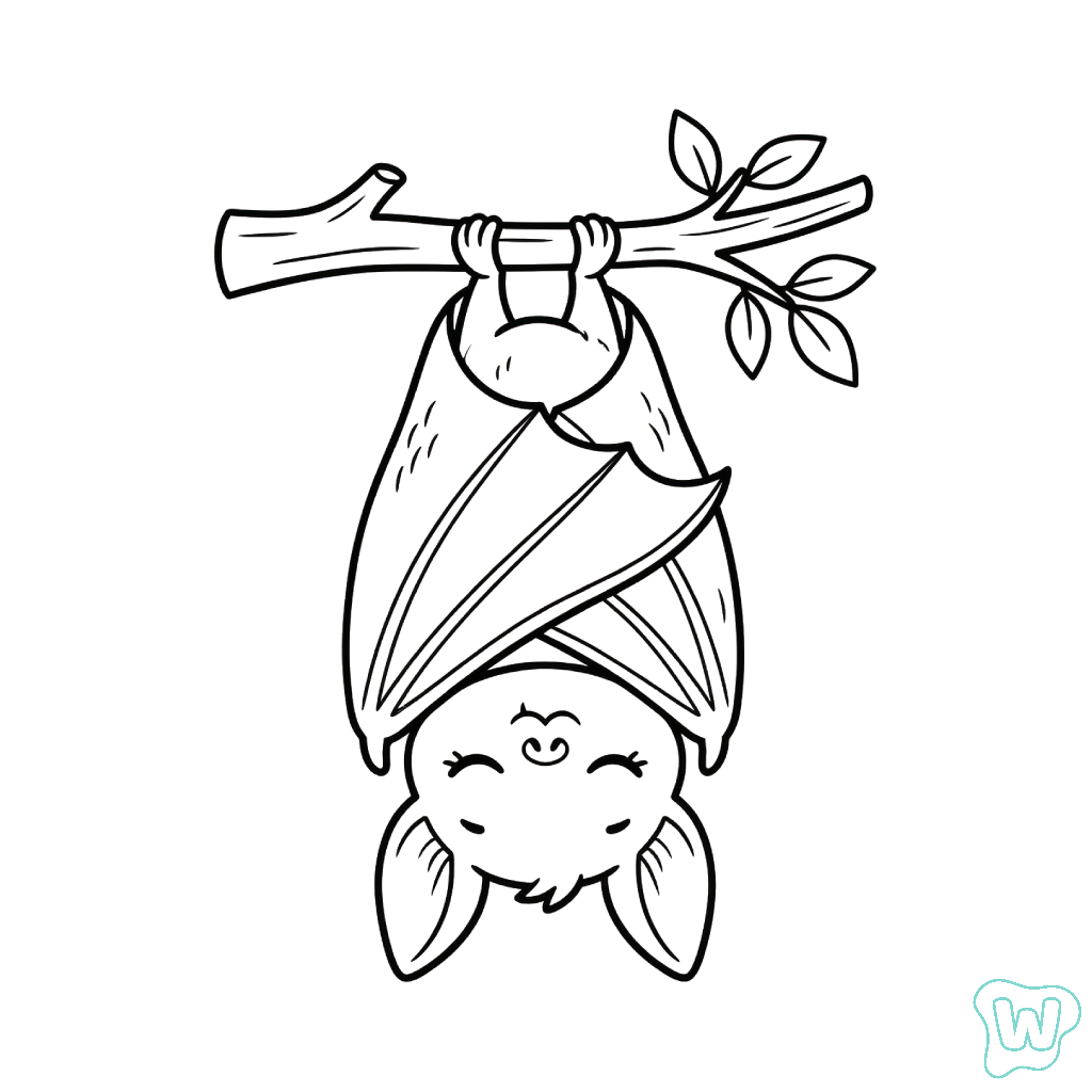 Murciélago páginas para colorear gratis