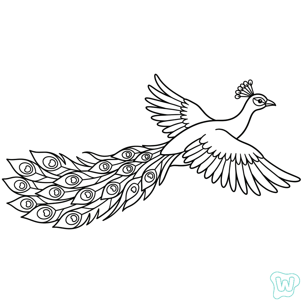 descargar e imprimir PDF gratis Pavo Real