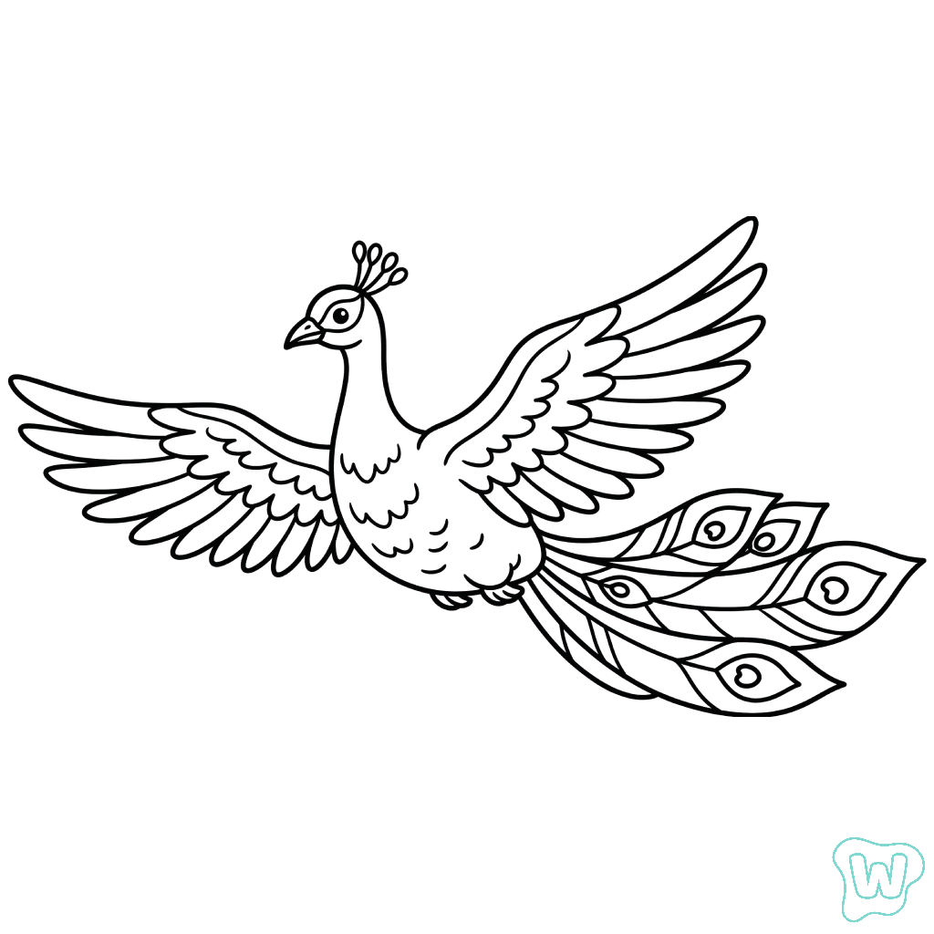 páginas para colorear Pavo Real gratis