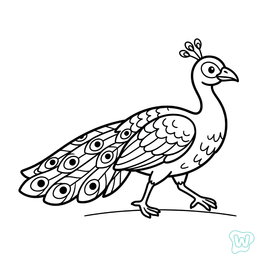 imprimir PDF gratis Pavo Real