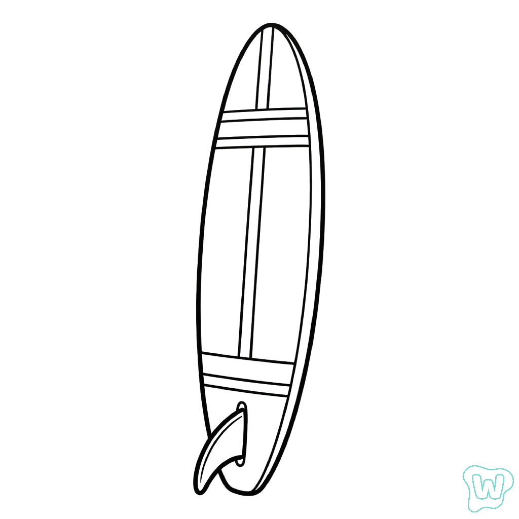 Tavola da surf PDF gratuita da scaricare e stampare 1