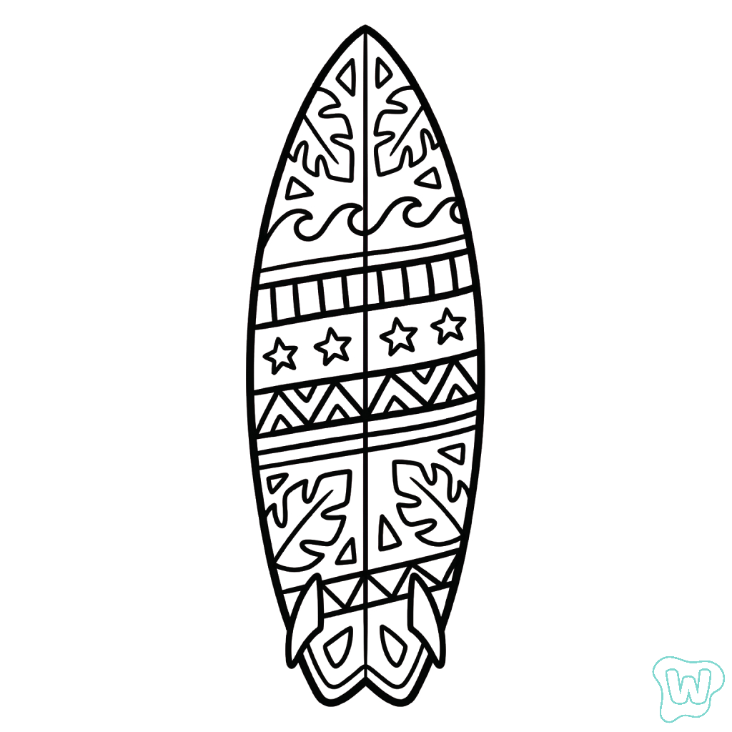 Disegni da colorare di tavole da surf