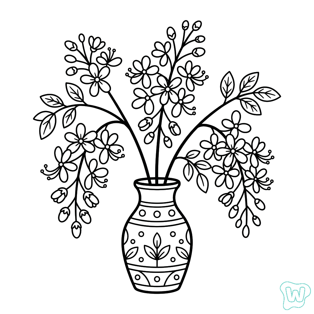 Árbol de Lluvia Dorada colorear y Imprimir PDF gratis