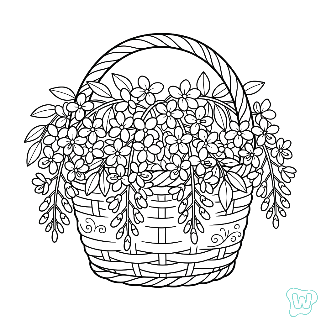 Árbol de Lluvia Dorada para colorear y Imprimir PDF gratis