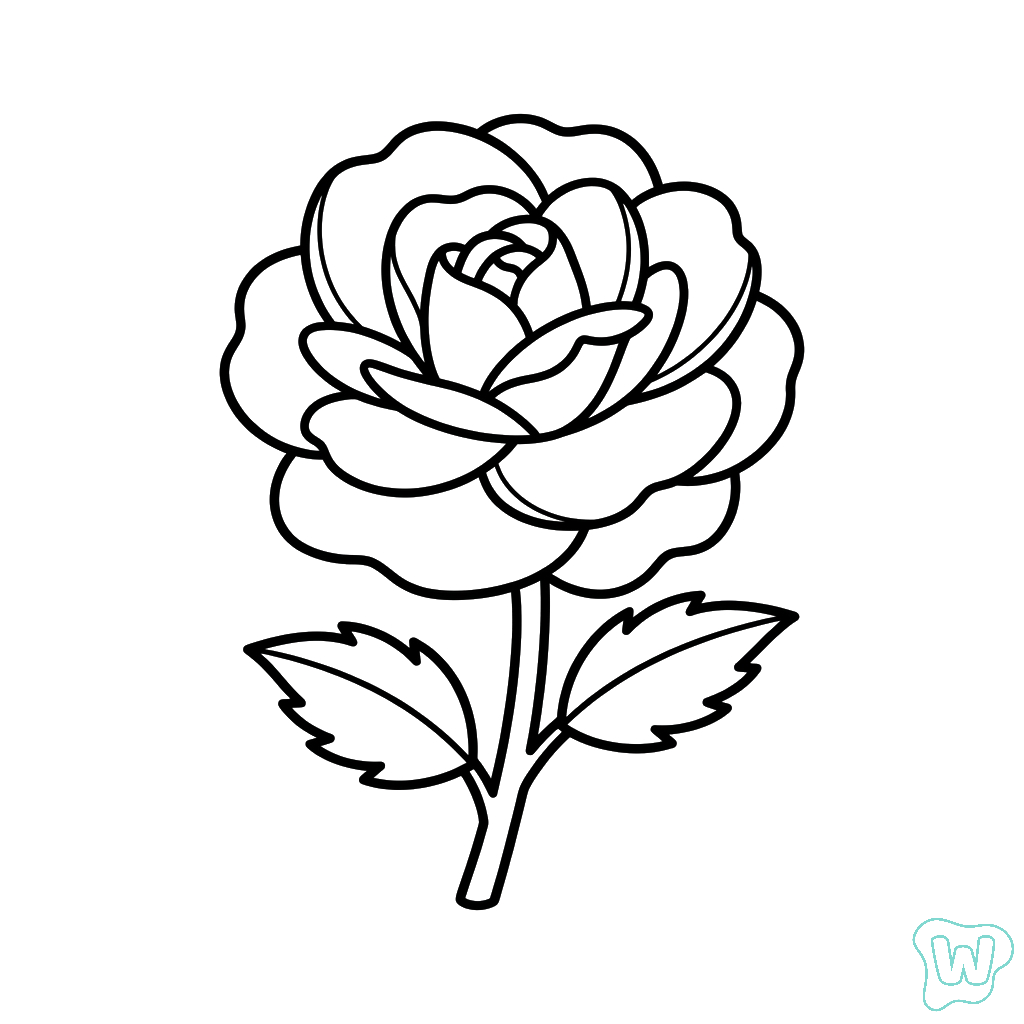 páginas para colorear para imprimir gratis Camelia 1