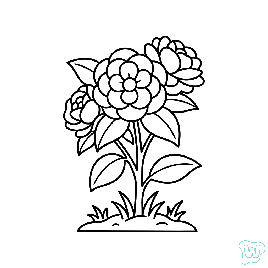 páginas para colorear Camelia imprimibles gratis