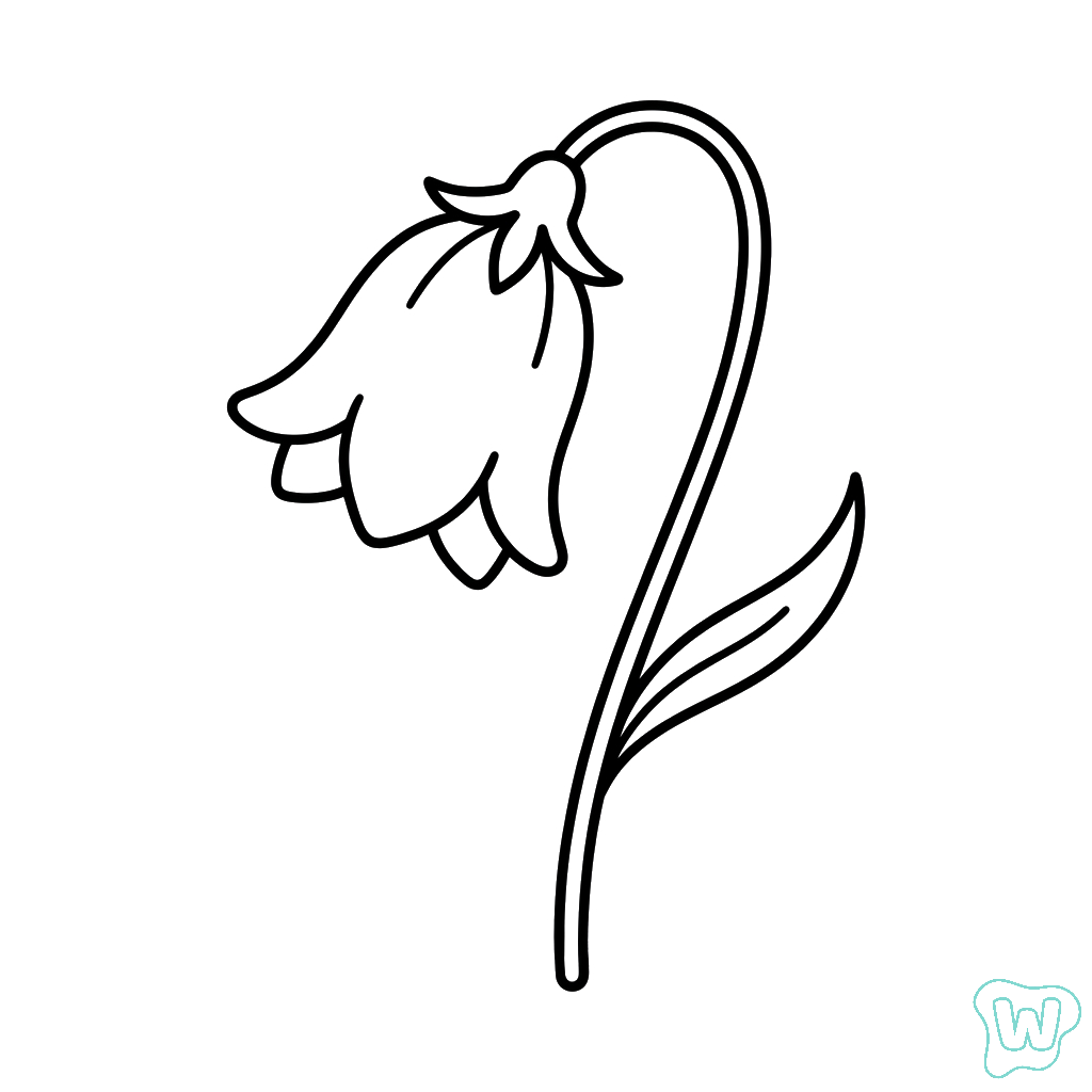 páginas para colorear gratis Campanilla Azul para niños