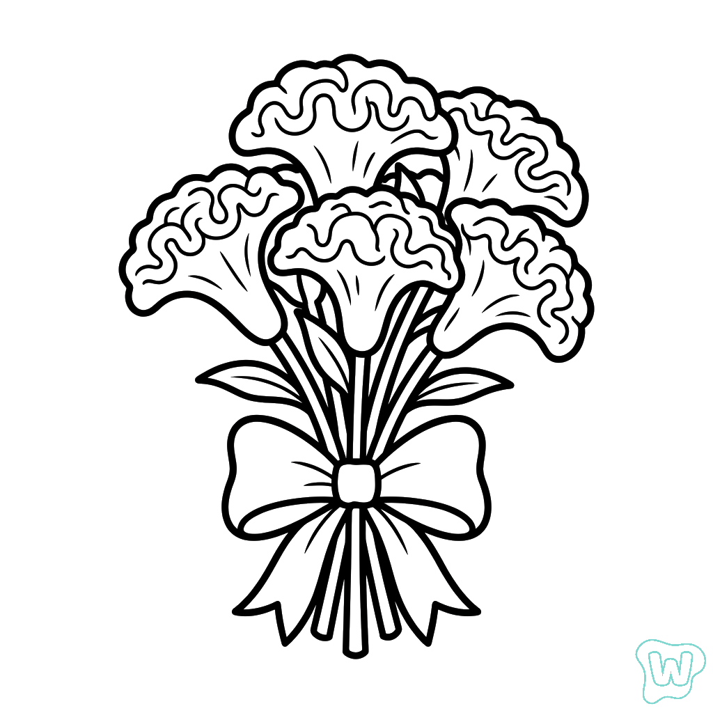 Cresta de Gallo páginas para colorear pdf 1