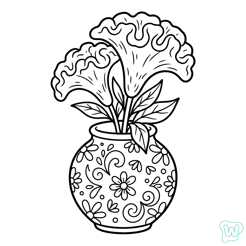 Cresta de Gallo dibujos para colorear  y Imprimir PDF gratis