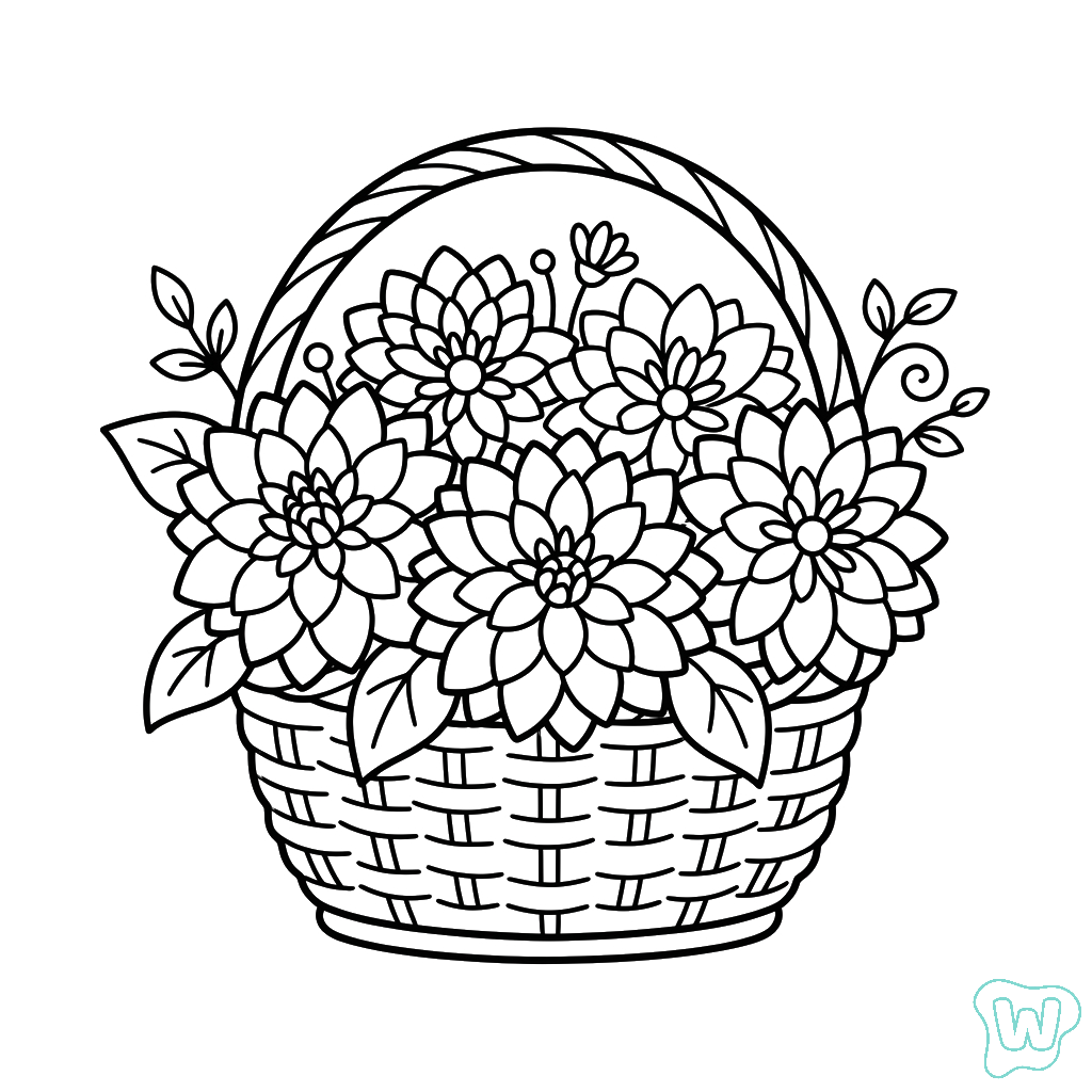 Dalia páginas para colorear imprimibles