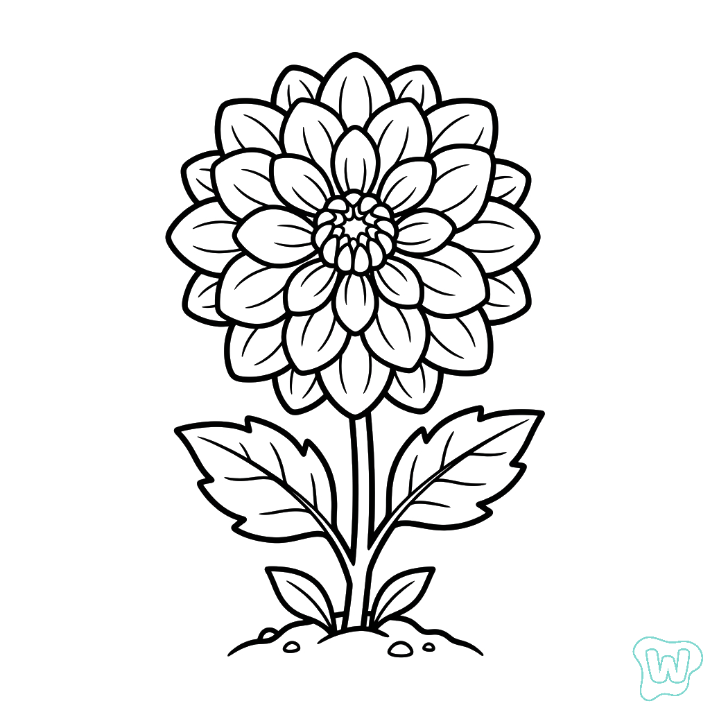 páginas para colorear imprimibles gratis Dalia