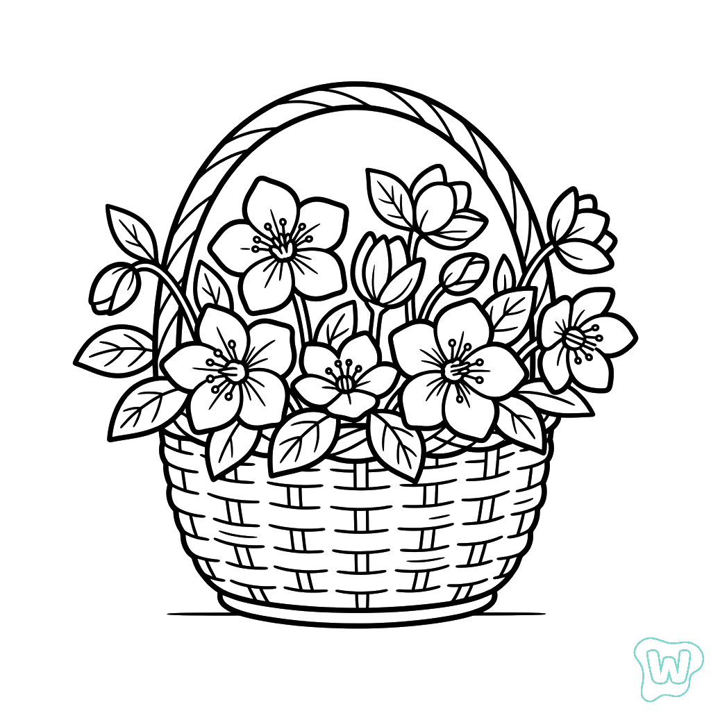 dibujos para colorear Eléboro