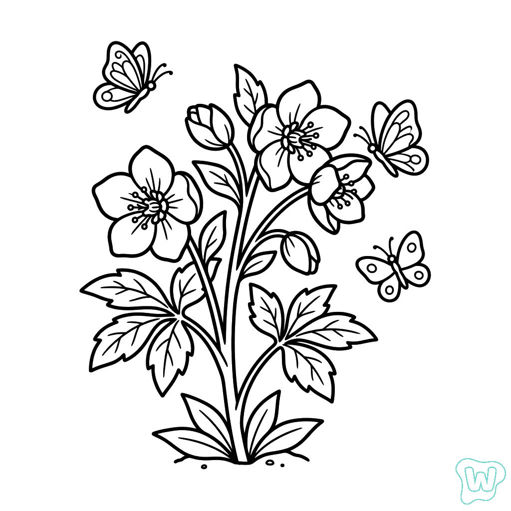 páginas para colorear para Eléboro 1