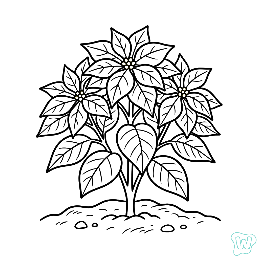 Flor de Pascua descargar e imprimir PDF gratis