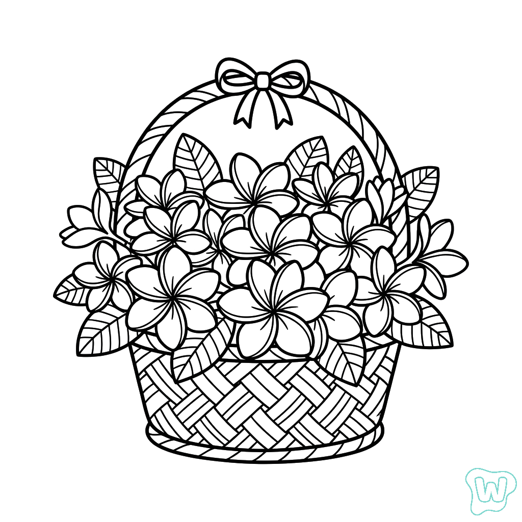 Frangipani páginas para colorear para adultos pdf