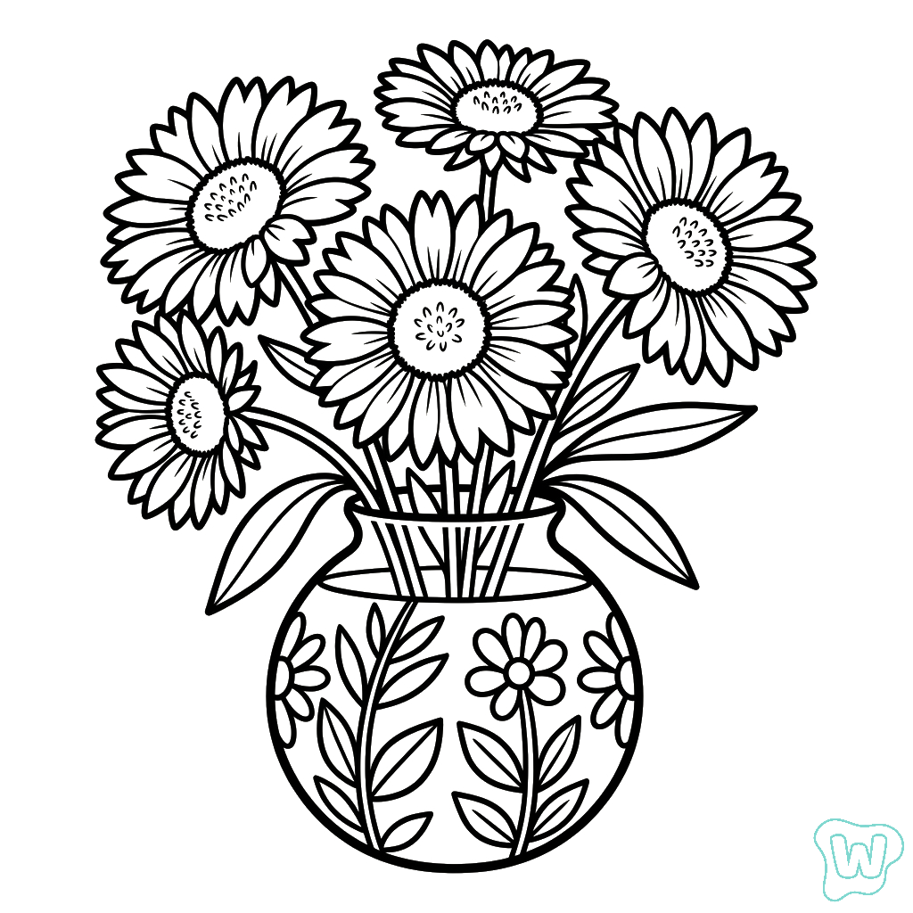 para colorear Gallardia