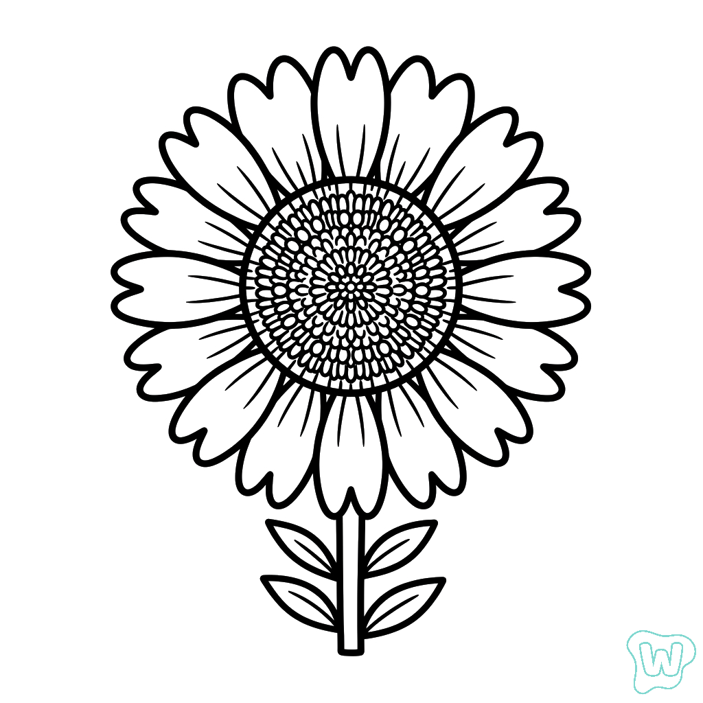 Gallardia colorear y Imprimir PDF