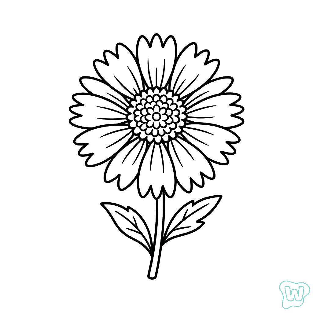 Gallardia páginas para colorear gratis