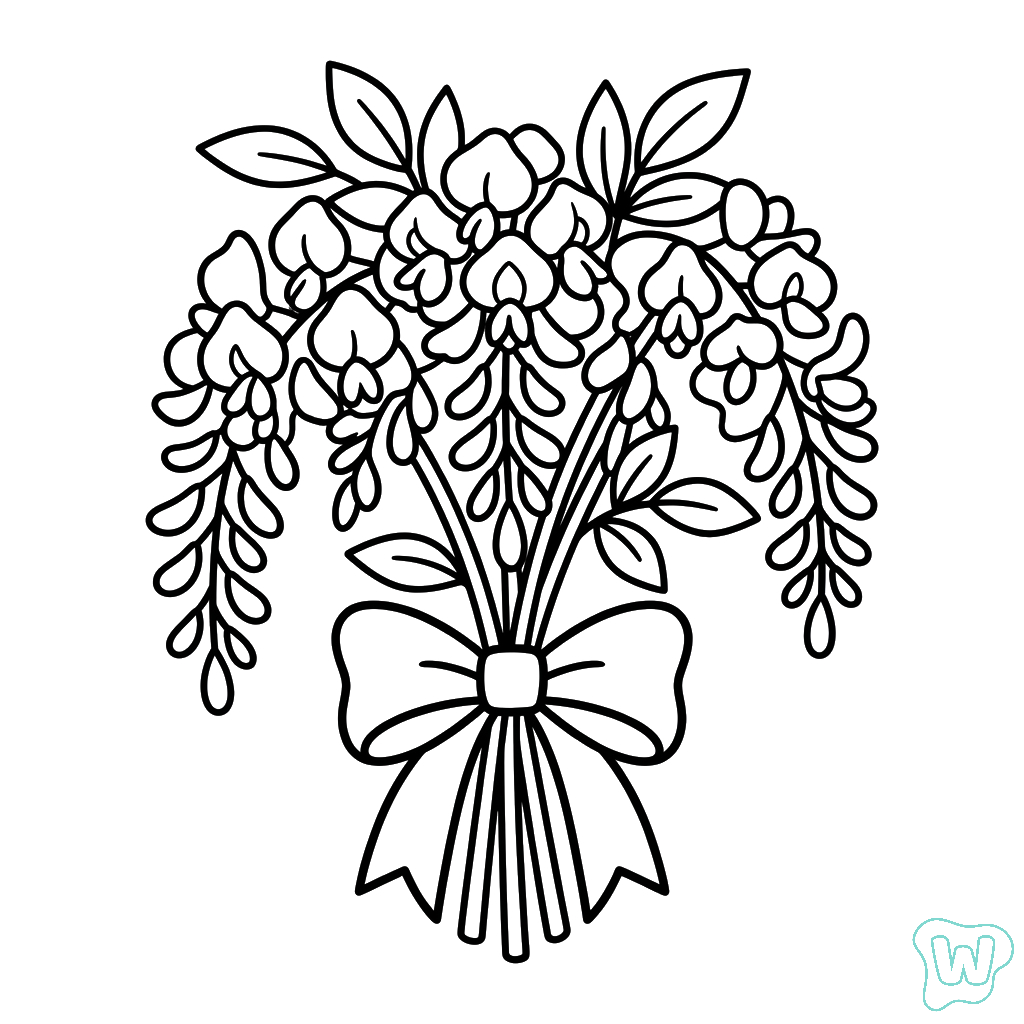 páginas para colorear gratis Glicina pdf