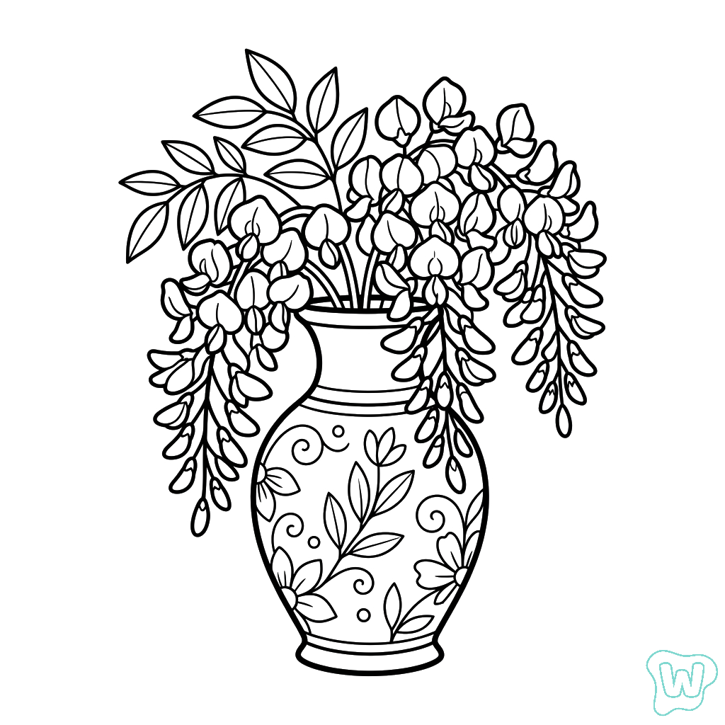 páginas para colorear Glicina imprimibles gratis